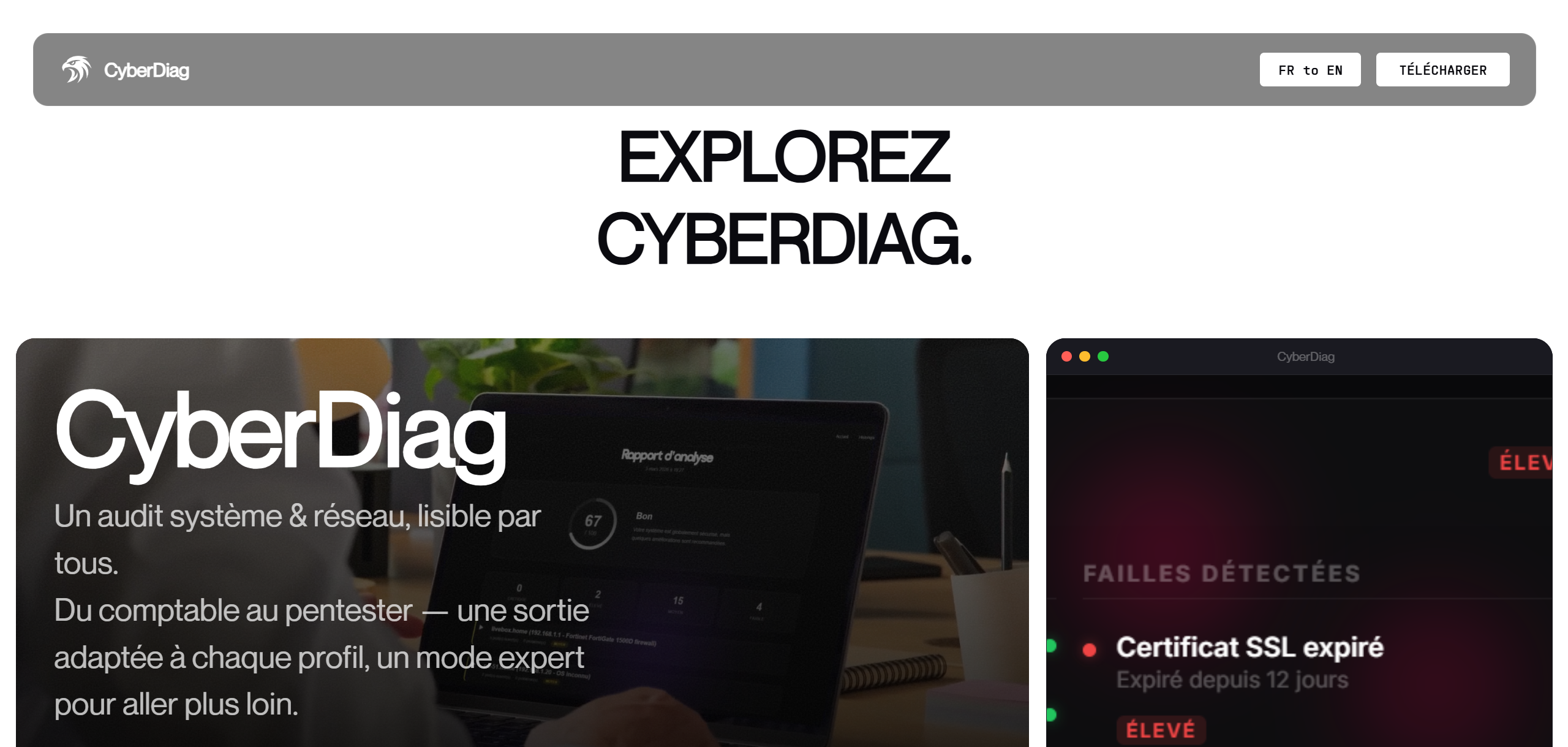 CyberDiag Website - Image 1